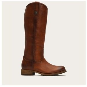 Fyre Melissa Button Boots, Cognac, 7.5, EUC!